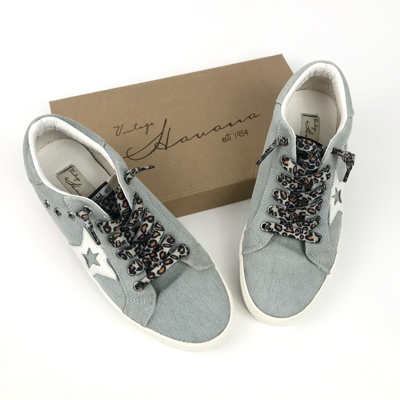 Vintage Havana Shoes - VINTAGE HAVANA Original Design 1954 Fortune Sky Denim Slip-on Sneakers Size 7